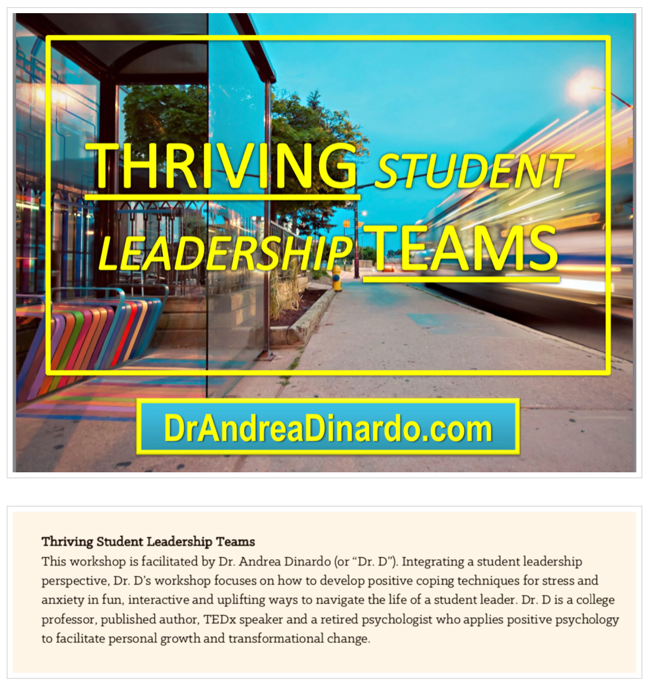 THRIVING TEAMS Dr. Andrea Dinardo